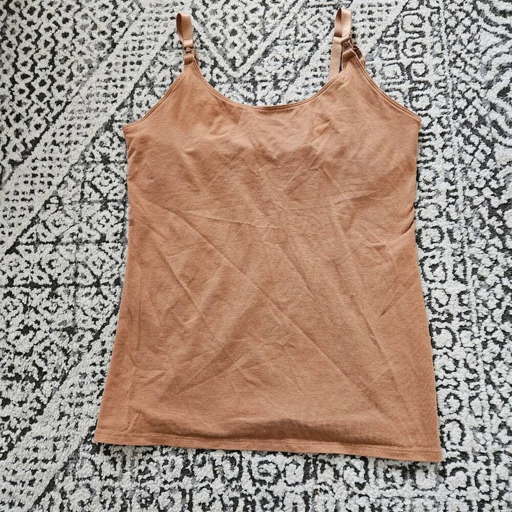 Old Navy First Layer Nursing Tank Size Medium in Tan